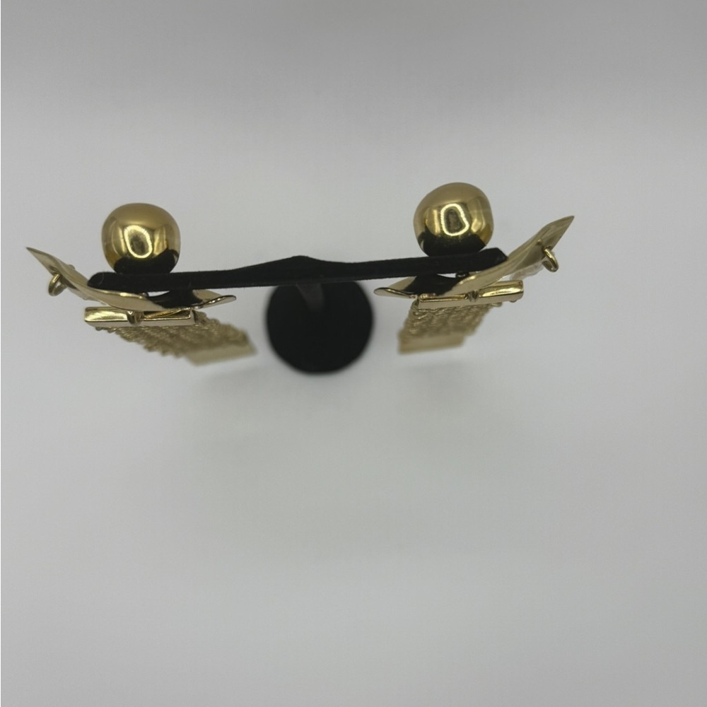 Ellery “Succession Broken Eye” Gold Statement Chain Tassel Earrings – Rare - Picture 6 of 13